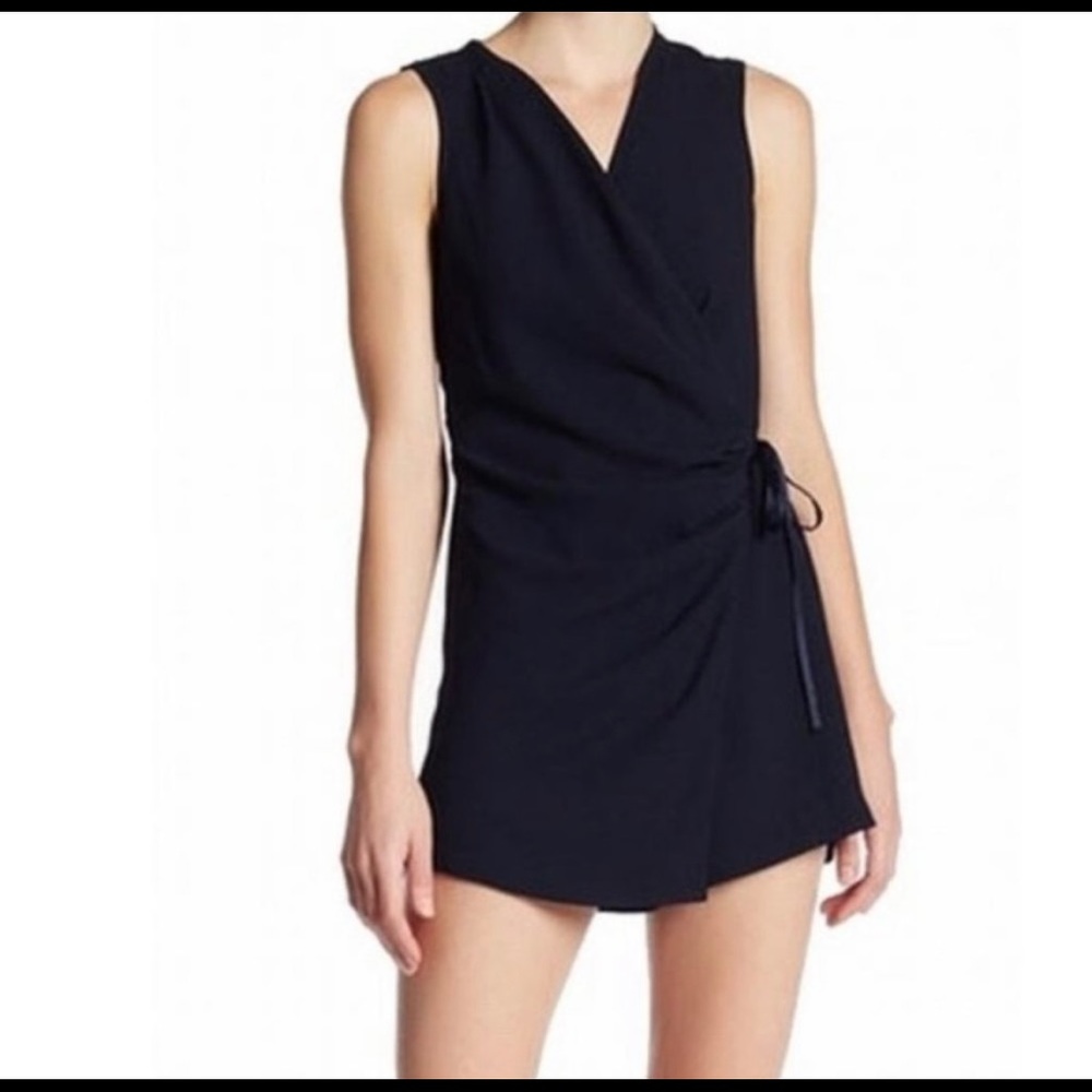 CYNTHIA STEFEE Romper in Caviar Navy Blue
